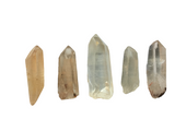 Five Lemurian Starseed crystal points directly from the Miner!