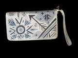 Wrist purse Hand painted by Valerie Doyon