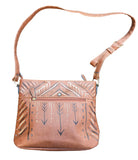 Leather Purse Hand painted by Valerie Doyon