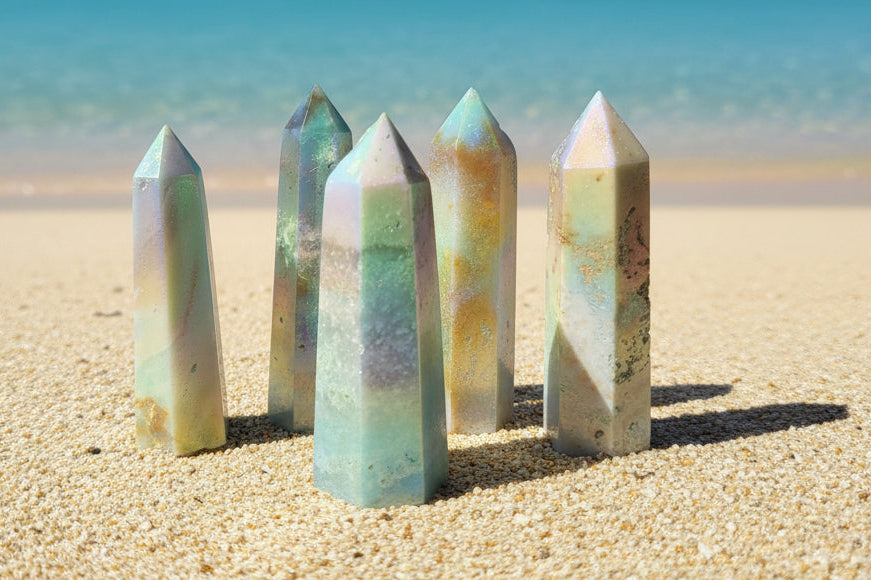 Angel Aura Carribean Calcite stone tower