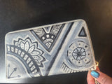 Wrist purse Hand painted by Valerie Doyon