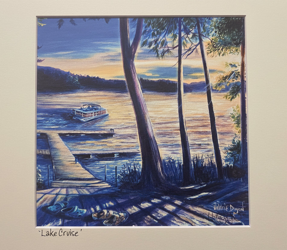 'Lake Cruise' painting by Valerie Doyon