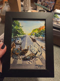 'Where is Abbey' Beatles tribute watercolor painting by Valerie Doyon