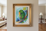 Eclectus Parrot 'Key to Your Heart' by Valerie Doyon