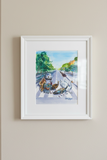 'Where is Abbey' Beatles tribute watercolor painting by Valerie Doyon