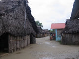 Village on Robinson's Island Kuna Tribe Panama by Valerie Doyon 