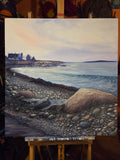 Pebble Beach Painting by Valerie Doyon