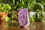 Amethyst Sparkling Druzy Geode Free standing
