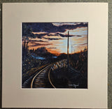 'Southbound Sunset' on "Nugent Stretch" Rockport, Mass painting By Valerie Doyon