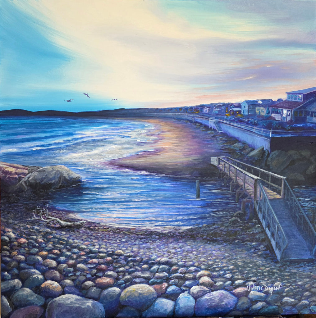 Long Beach painting by Valerie Doyon