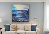 Long Beach painting by Valerie Doyon