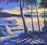 'Lake Cruise' painting by Valerie Doyon