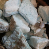 Rough Aragonite (light blue color)