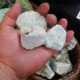 Rough Aragonite (light blue color)