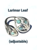 Larimar Leaflet Ring