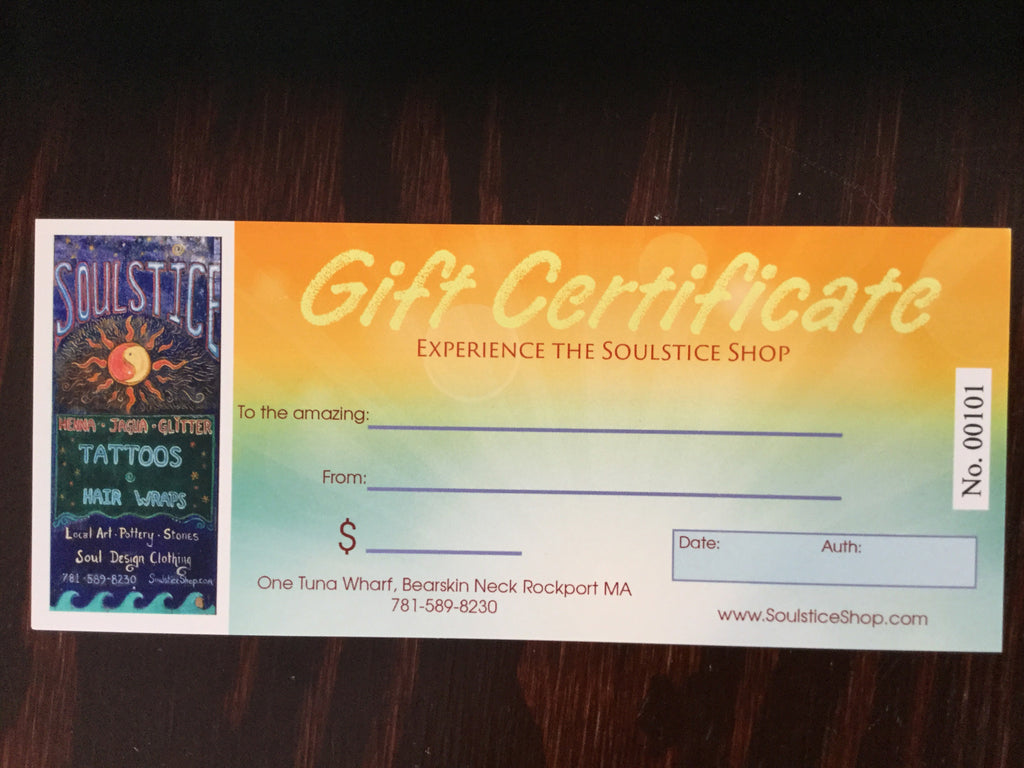 Gift Certificate