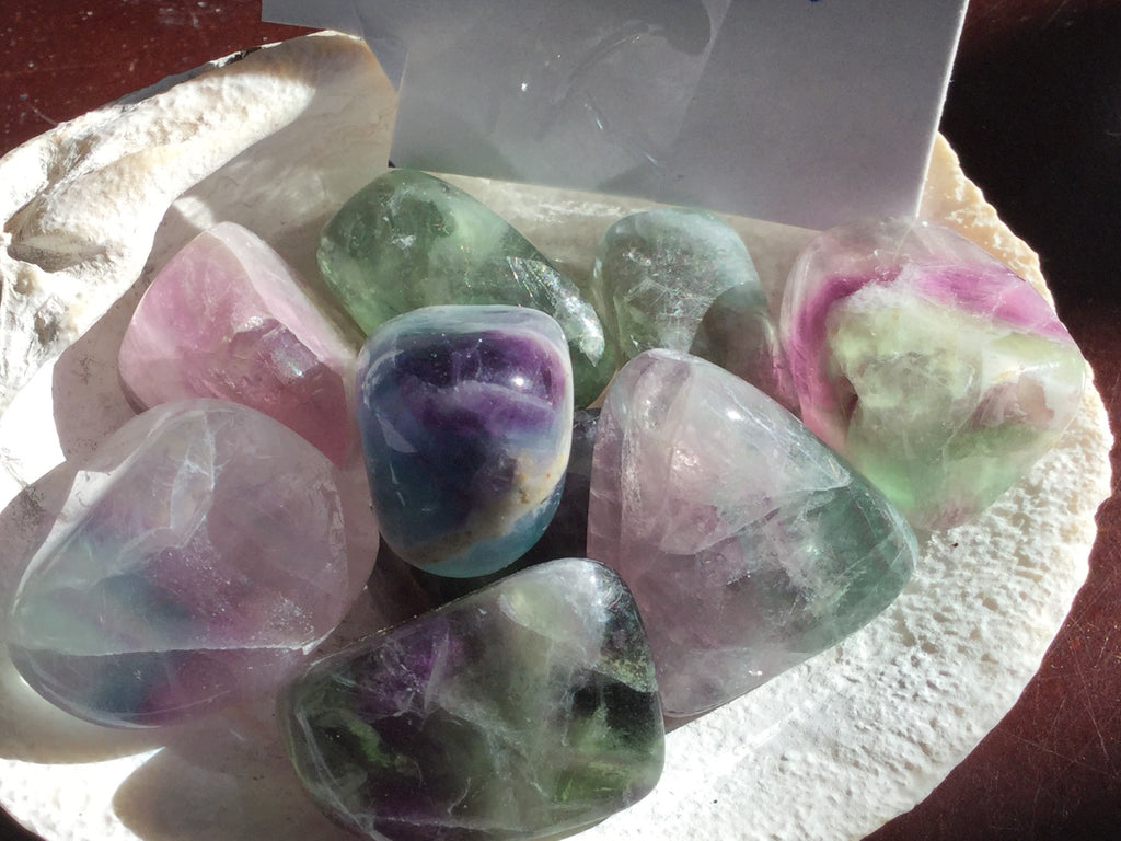 Chinese  Fluorite tumbled