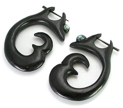 Tribal Bone & Abalone Earrings - Soulstice Shop